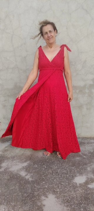 Vestido de fiesta rojo