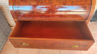Mueble Buro Madera y Mimbre