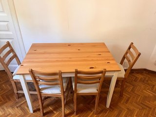 Silla madera Lerhamn Ikea