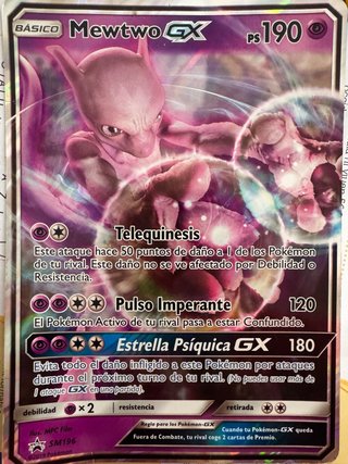 Carta Pokémon Mewtwo GX Grande