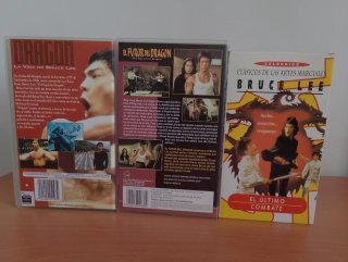 VHS: El furor del Dragón,Dragón: La Vida de B.Lee