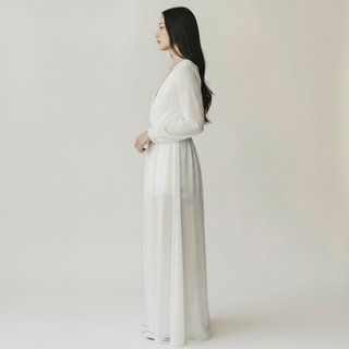 Boohoo Abito Lungo Bianco Taglia S