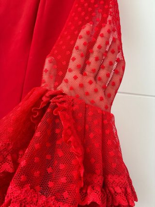 Traje de flamenca rojo