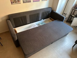 Sofá Cama Ikea Gris 3 Plazas