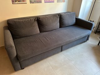 Sofá Cama Ikea Gris 3 Plazas