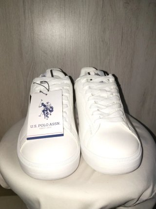 Sneakers Polo US bianche e nere