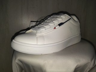 Sneakers Polo US bianche e nere