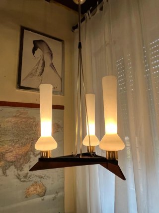 Lampada sospensione Stilnovo anni '50