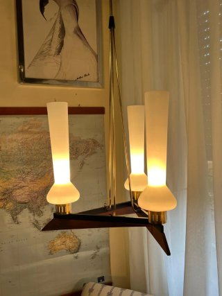 Lampada sospensione Stilnovo anni '50