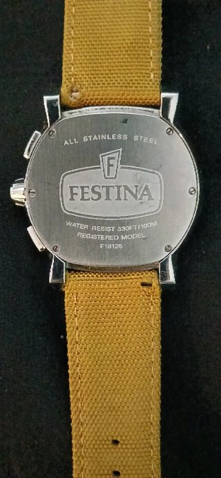 Reloj Festina Cronógrafo Esfera Amarilla