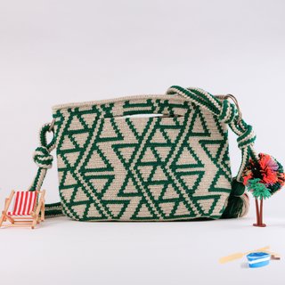 Bolso tejido a crochet Wayuu Honolulu Bolso de man