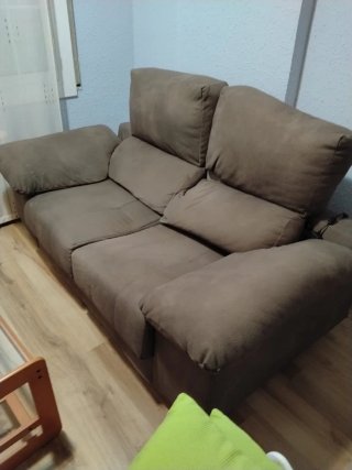 Sofá 2 plazas reclinable con USB