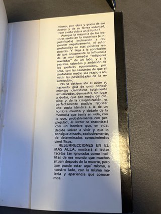 Resurrecciones en el más allá