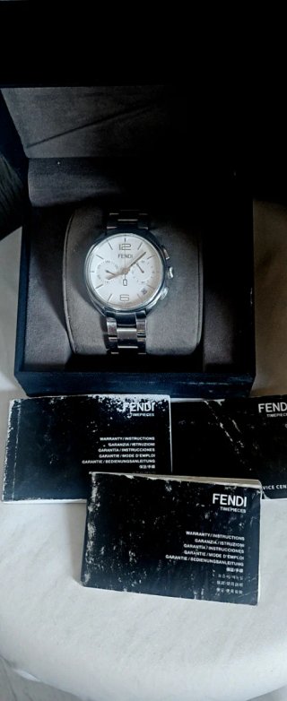 Orologio Fendi Momento Argento Bianco