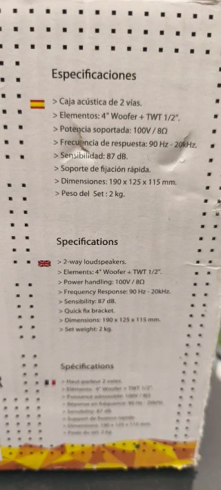 Un Altavoz AMS Profesional Blanco