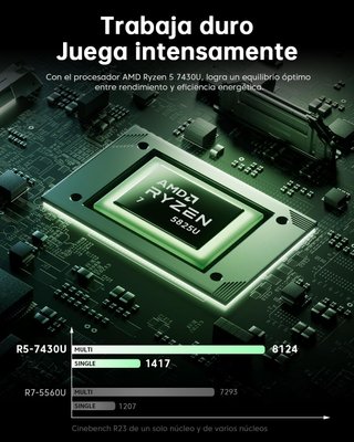 Ordenador Portátil Ryzen 5 16GB RAM 512GB SSD