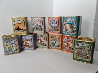10 lattine di caffè decorative