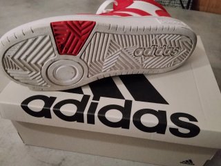 Oferta Adidas Hoops 3.0 Mid K Rojo/Blanco Talla 38