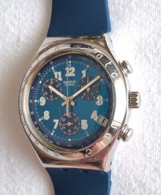 Reloj Swatch Cronógrafo Secret Agent Azul