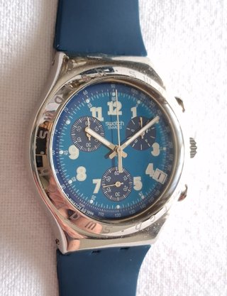 Reloj Swatch Cronógrafo Secret Agent Azul