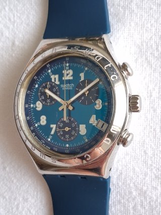 Reloj Swatch Cronógrafo Secret Agent Azul