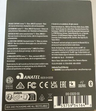 Garmin Instinct 3 AMOLED 50mm Negro/Gris