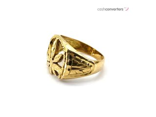 sello oro 18k con piedra con circonita t. 17 (18,16 mm)