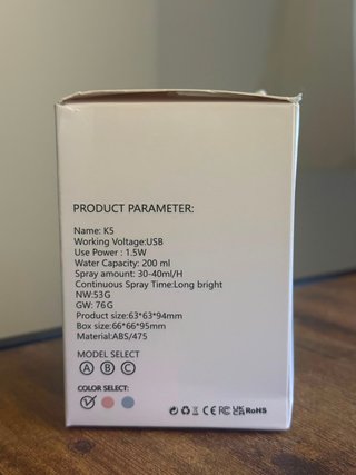 Mini humidificador USB portátil K5