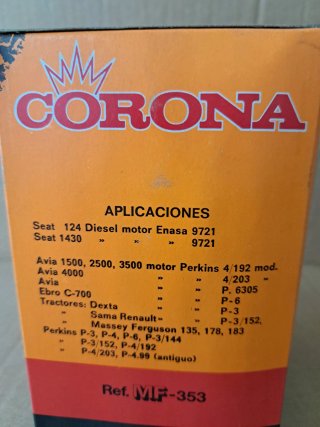 Filtros Aceite Clásicos Perkins Ebro MF Seat Avia