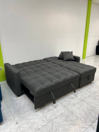 Sofá gris oscuro chaise longue NUEVO