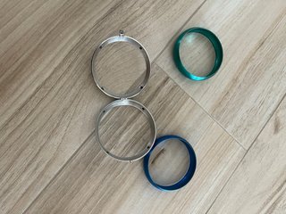 Bracciale rigido Breil due colori blu e verde