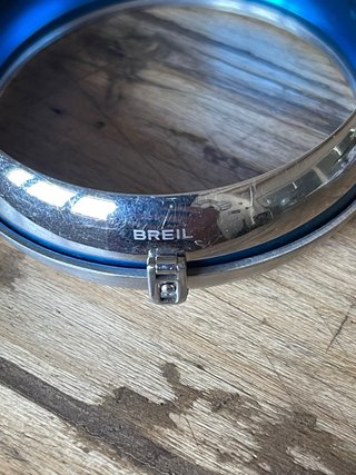 Bracciale rigido Breil due colori blu e verde