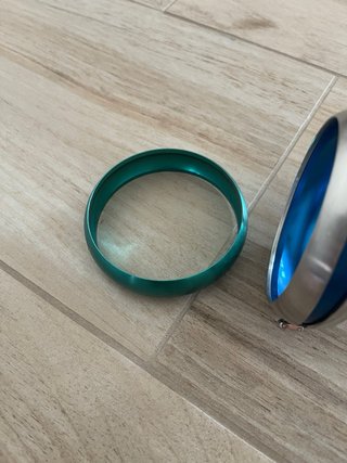 Bracciale rigido Breil due colori blu e verde
