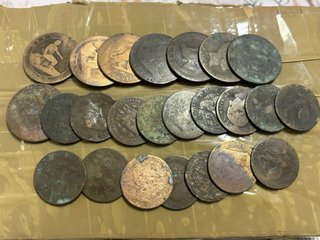 Lote de Monedas de cobre españolas