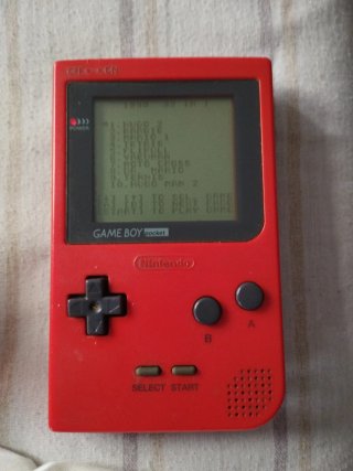 Nintendo Game Boy Pocket Roja Sin tapa pilas