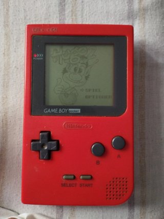 Nintendo Game Boy Pocket Roja Sin tapa pilas
