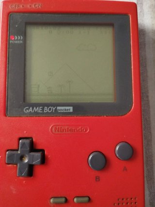 Nintendo Game Boy Pocket Roja Sin tapa pilas