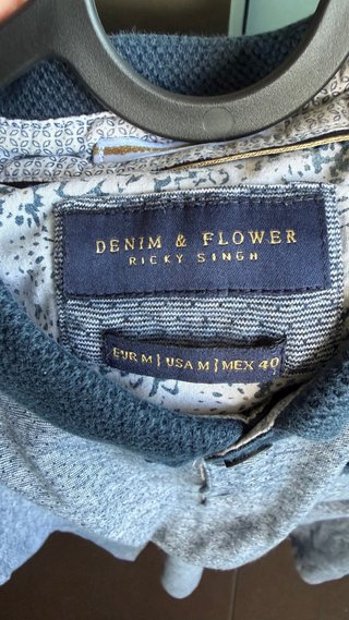 Camisa Denim & Flower Azul Talla M