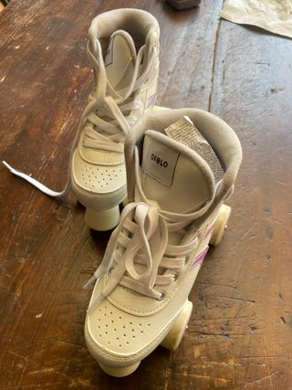 Pattini Quad Oxelo 100 Bianco/Iridescente n.34