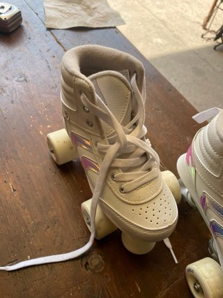 Pattini Quad Oxelo 100 Bianco/Iridescente n.34