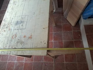 Mesa tocinera de madera maciza