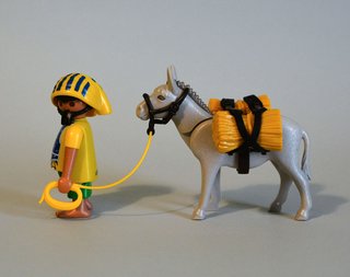Playmobil Campesino Egipcio Con Burro Belén
