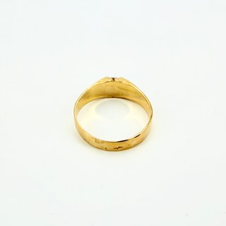 Solitario de oro de 18k circonita, 4.07 g, T-25.