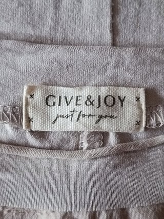 Blusa Beige Lentejuelas Give & Joy Talla Única