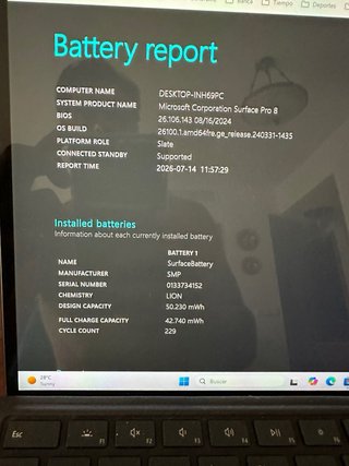 Microsoft Surface Pro 8 i5 256GB Negro