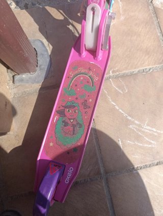 Patinete Oxelo rosa y morado