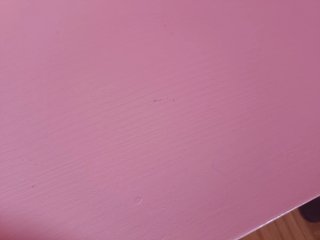 Baúl infantil madera rosa y blanco