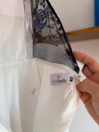 Vestido Fiesta Rosa Rueda Talla 40