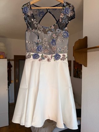 Vestido Fiesta Rosa Rueda Talla 40
