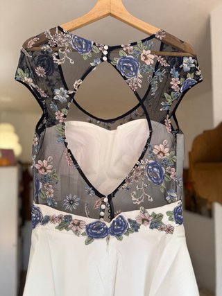 Vestido Fiesta Rosa Rueda Talla 40